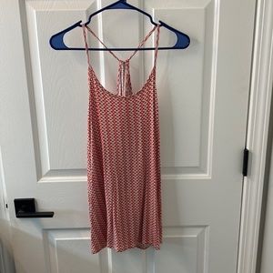 Tank top large orange and white. Super cute on